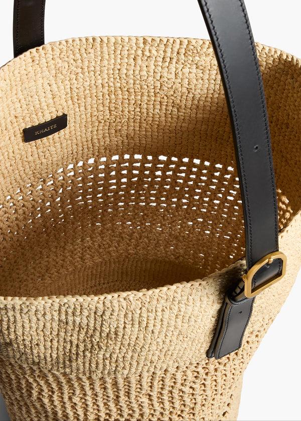 Khaite Billie Bucket Bag Natural Raffia