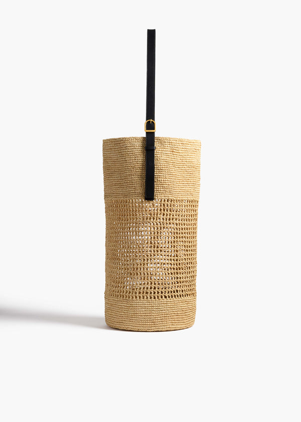 khaite Billie Bucket Bag Natural Raffia