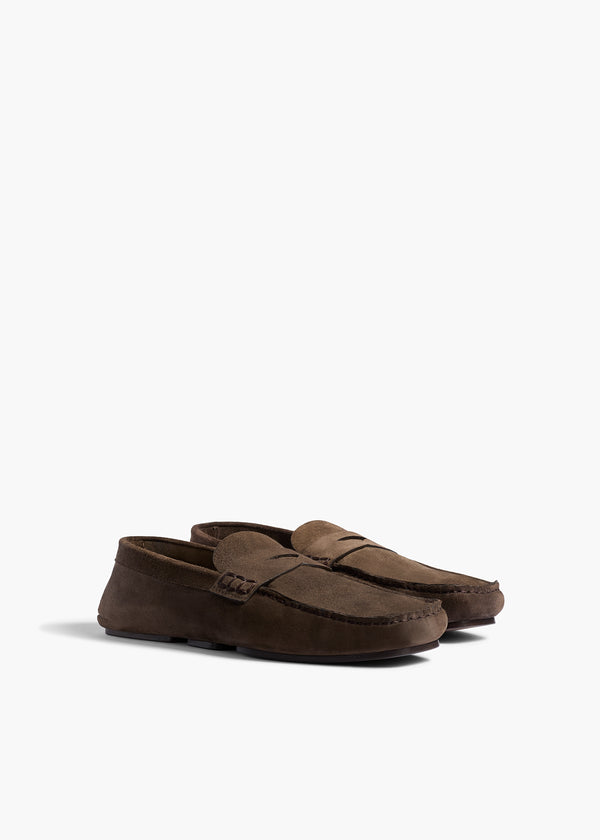 Khaite Billy Loafer Sable Suede