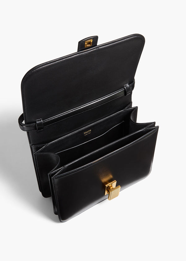 Khaite Blake Crossbody Bag Black Leather