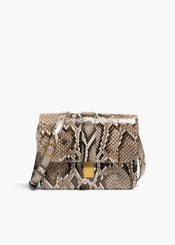 khaite Blake Crossbody Bag Natural Python