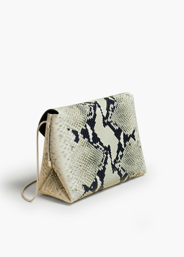 Khaite Bobbi Bag Natural Python-Embossed Leather