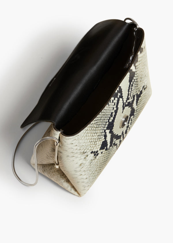 Khaite Bobbi Bag Natural Python-Embossed Leather