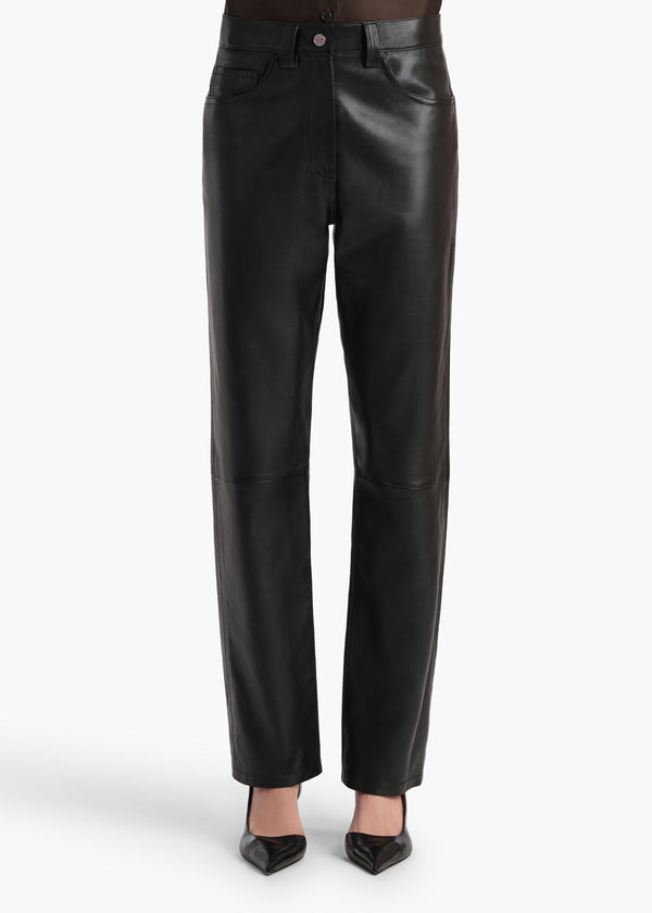 Khaite Callum Pant Black Leather
