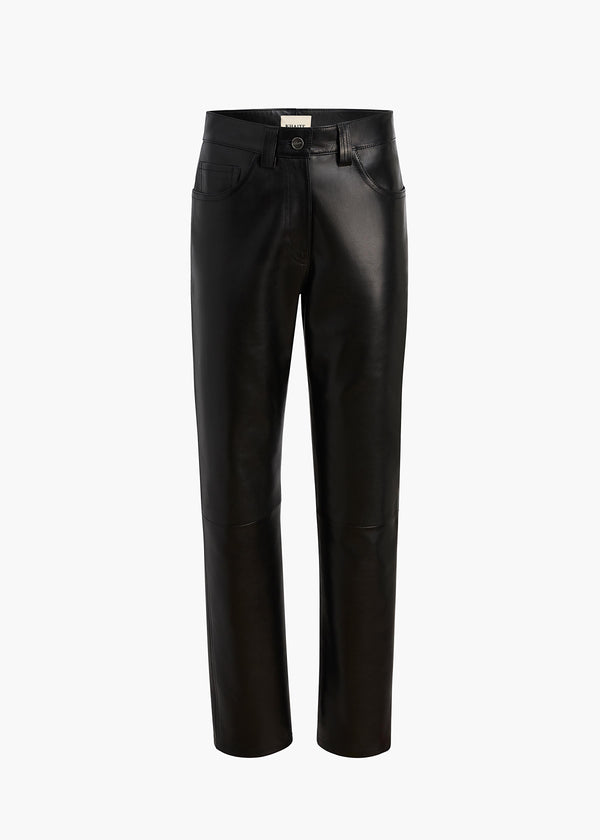 khaite Callum Pant Black Leather