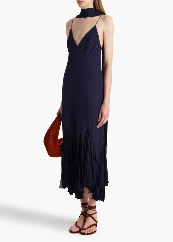 Khaite Candita Dress Amethyst