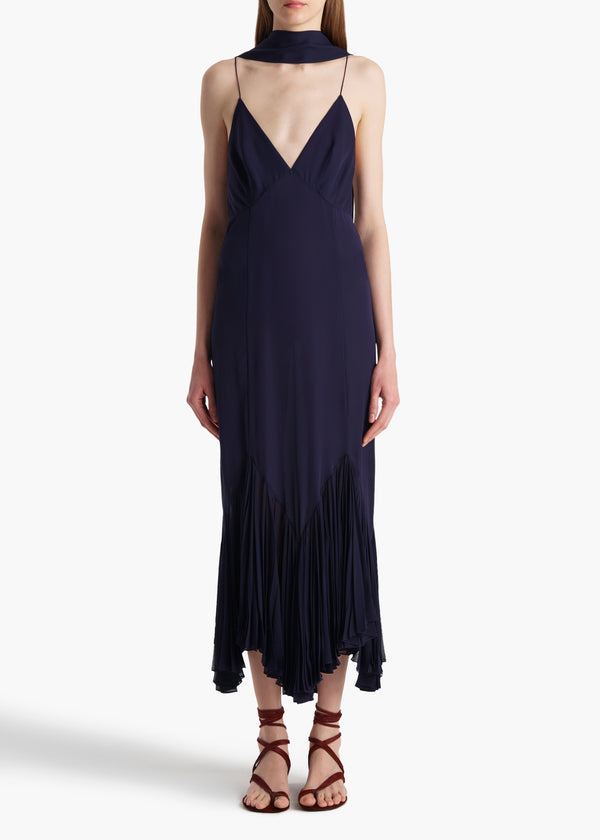 Khaite Candita Dress Amethyst