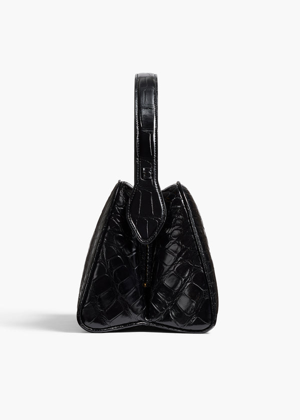 Khaite Cate Bag Black Alligator