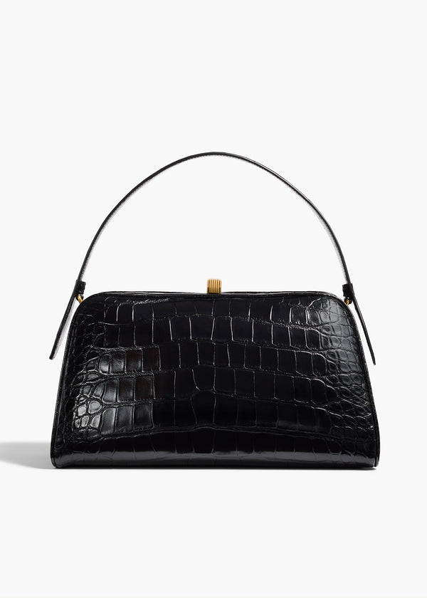 khaite Cate Bag Black Alligator