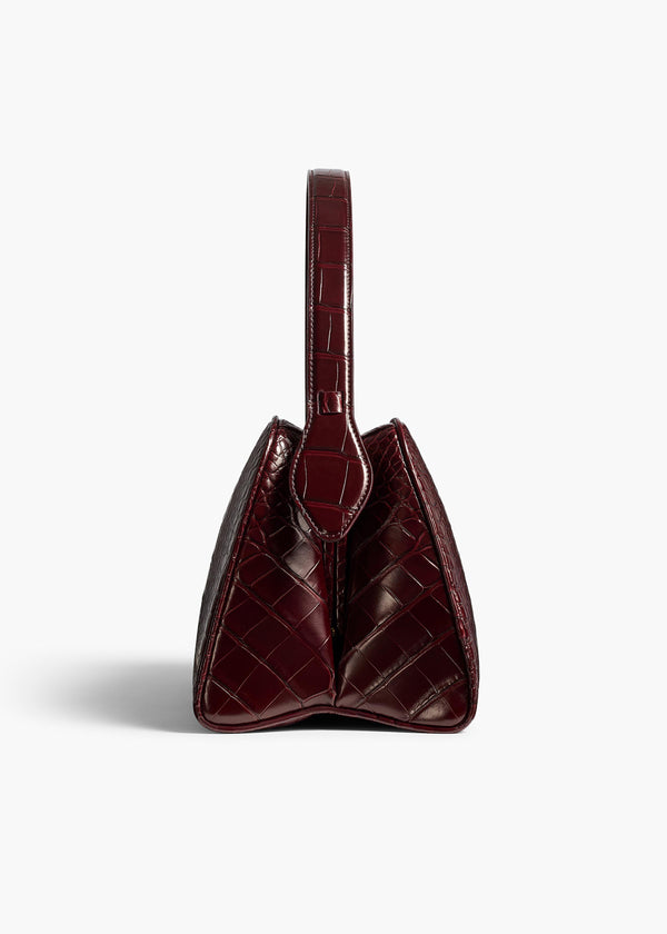 Khaite Cate Bag Garnet Alligator