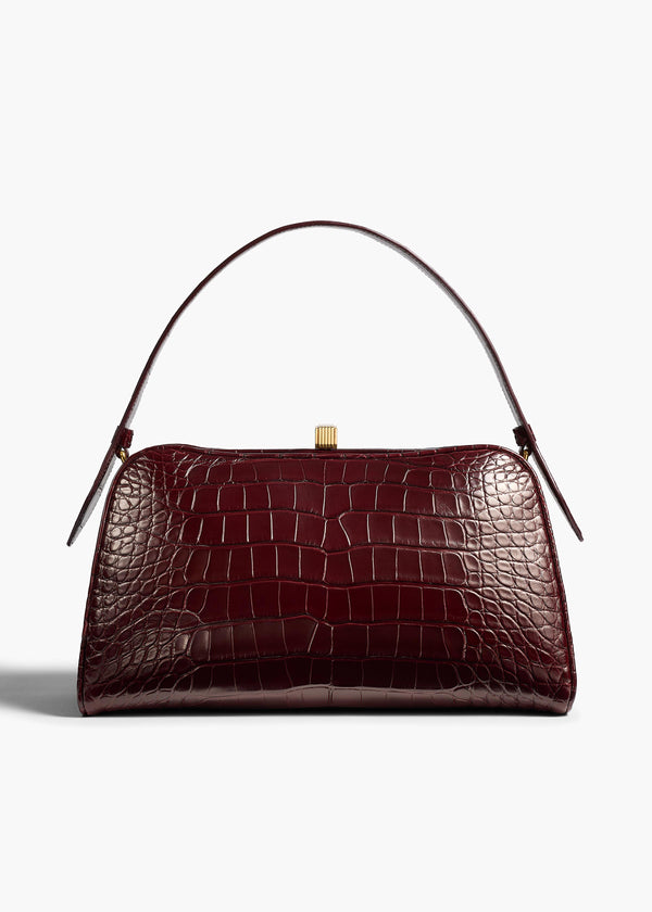 khaite Cate Bag Garnet Alligator