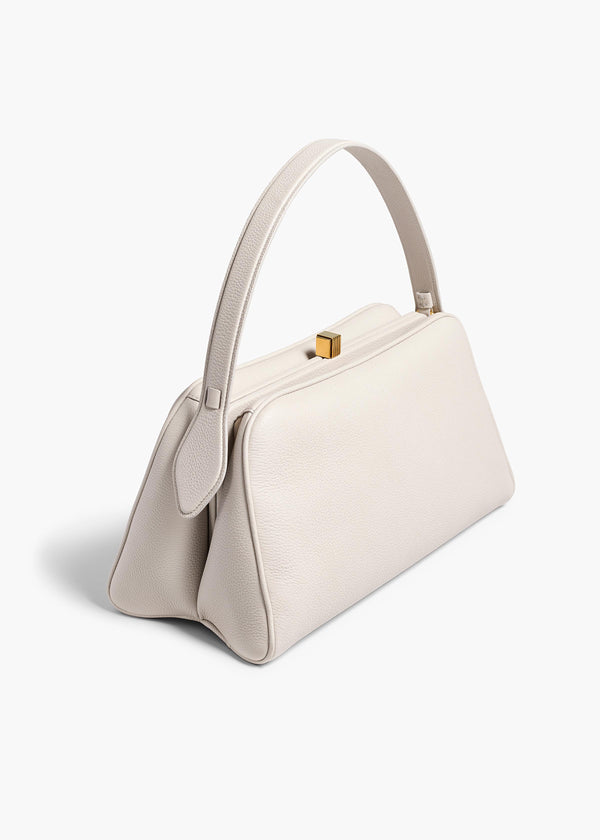 Khaite Cate Bag Light Grey Pebbled Leather