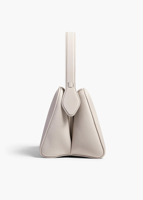 Khaite Cate Bag Light Grey Pebbled Leather