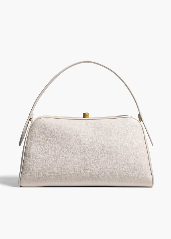 khaite Cate Bag Light Grey Pebbled Leather