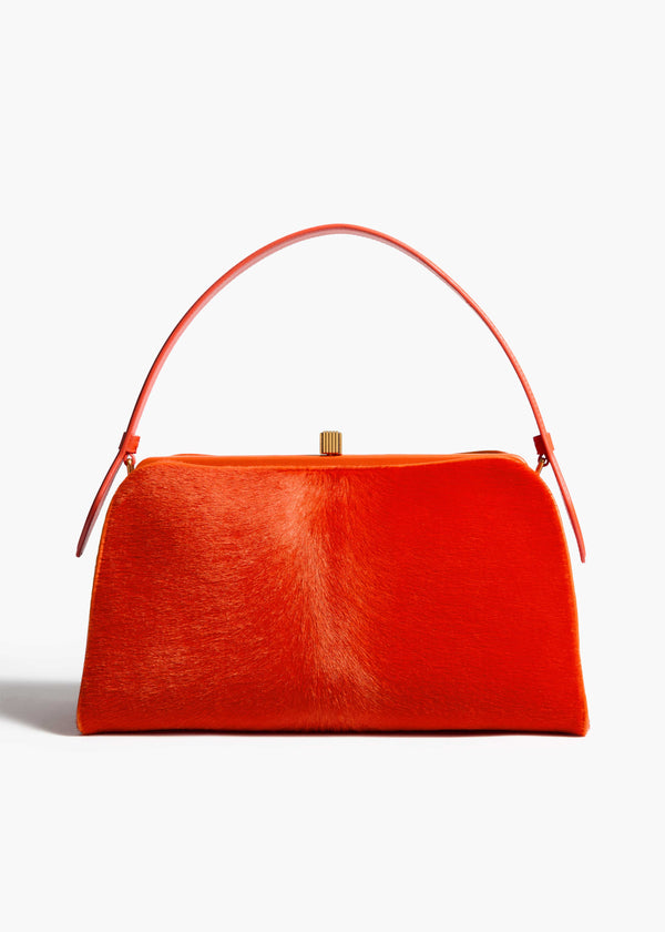 khaite Cate Bag Persimmon Haircalf