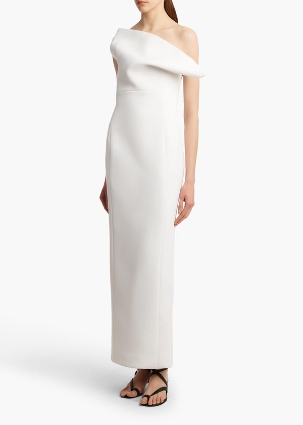 Khaite Cato Dress Chalk