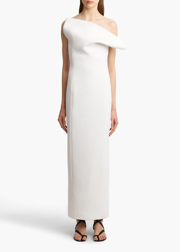 Khaite Cato Dress Chalk
