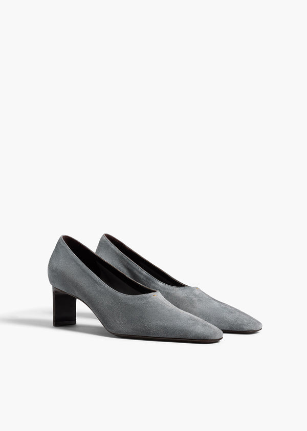 Khaite Cecilia Pump Grey Suede