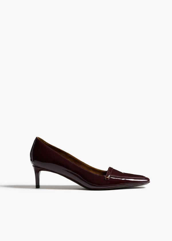 khaite Celia Pump Bordeaux Patent Leather
