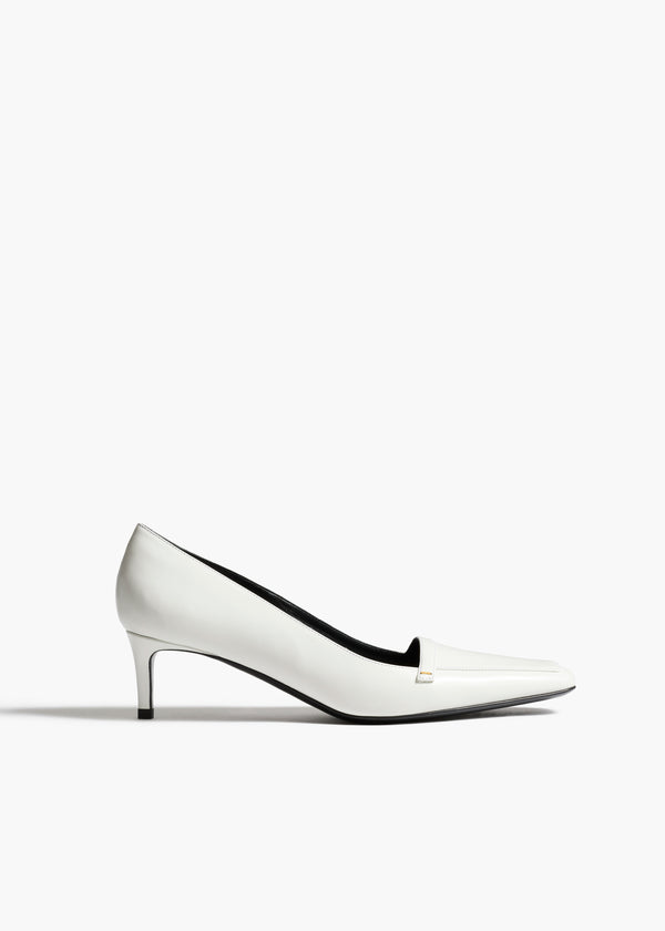 khaite Celia Pump Optic White Leather
