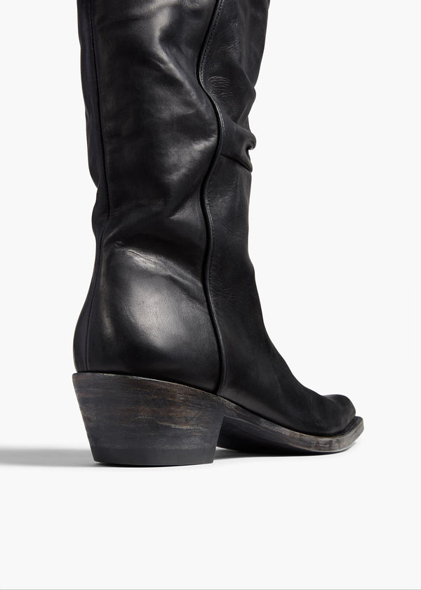 Khaite Clive Boot Black Leather
