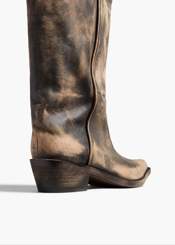 Khaite Clive Boot Vintage Black Leather