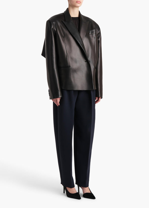 Khaite Comair Jacket Black Leather