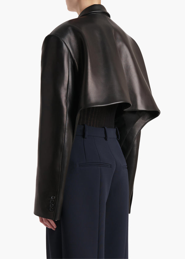 Khaite Comair Jacket Black Leather
