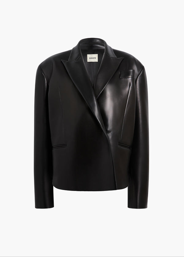 khaite Comair Jacket Black Leather