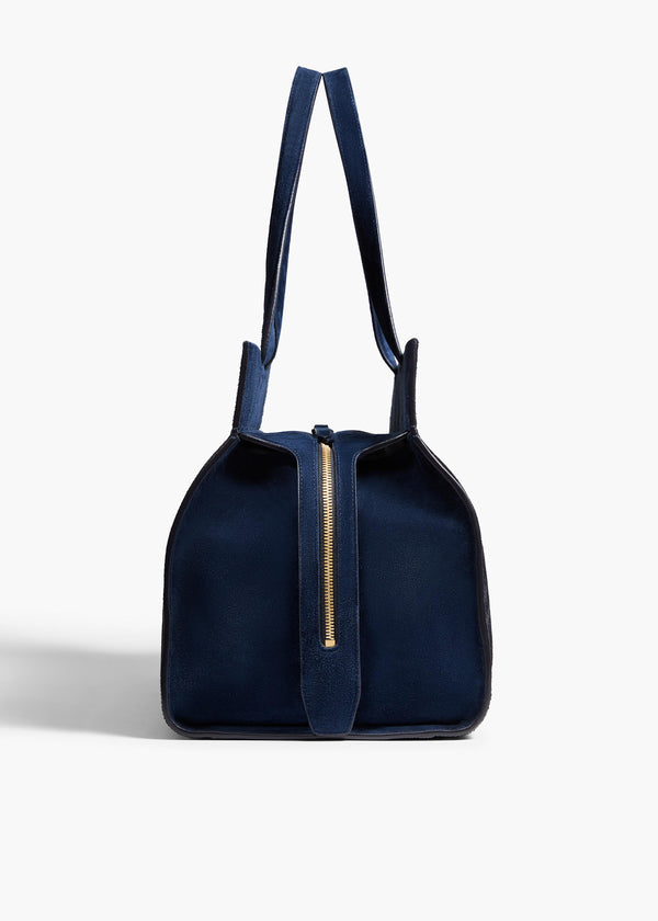 Khaite Crosby Bag Midnight Haircalf And Suede