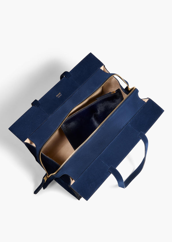 Khaite Crosby Bag Midnight Haircalf And Suede