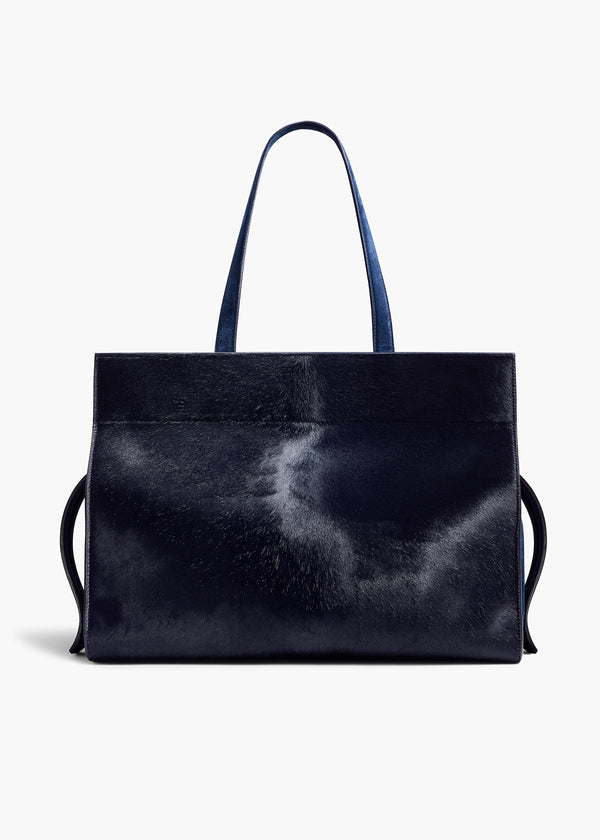 khaite Crosby Bag Midnight Haircalf and Suede