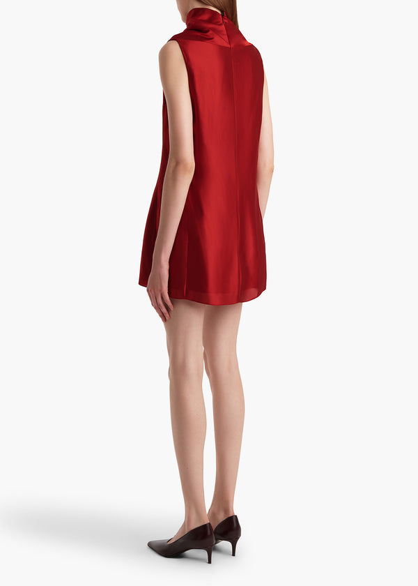 Khaite Daria Dress Crimson