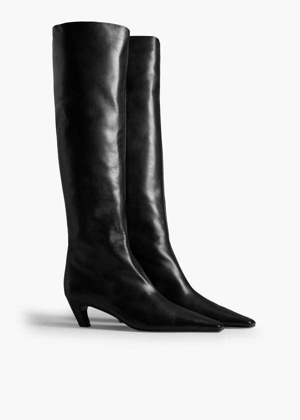 Khaite Davis Boot Black Leather
