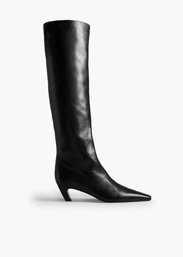 khaite Davis Boot Black Leather