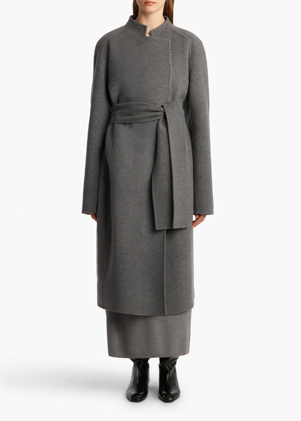 Khaite Deena Coat Grey Melange
