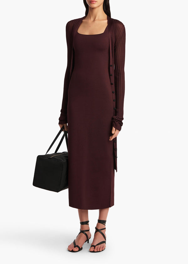 Khaite Dixi Dress Almandine