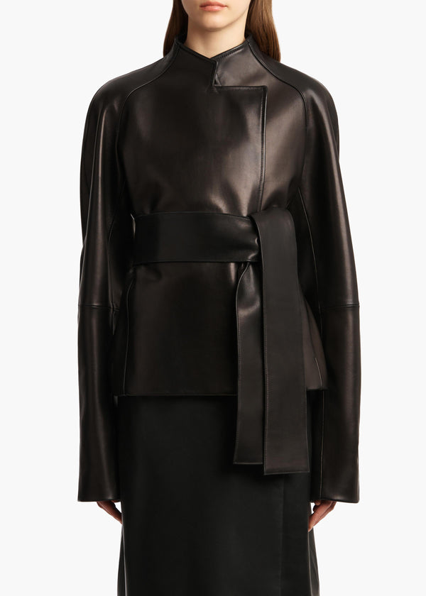 Khaite Edith Jacket Black Leather