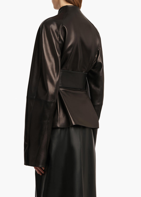 Khaite Edith Jacket Black Leather