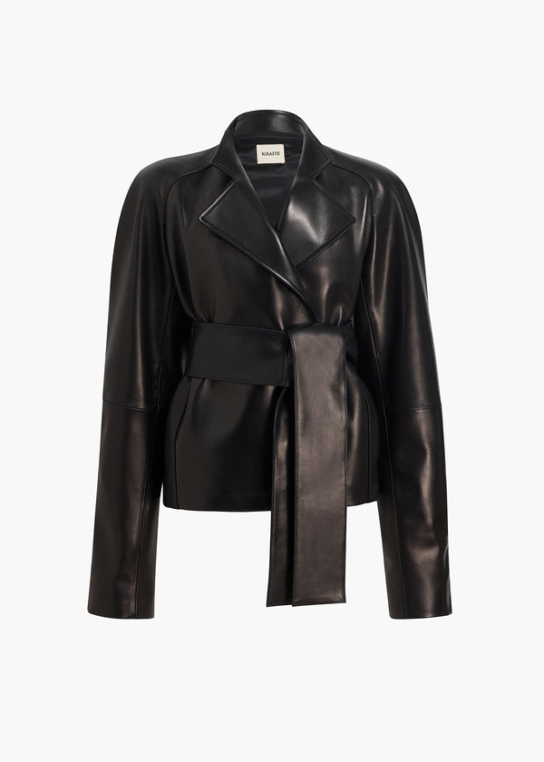 khaite Edith Jacket Black Leather