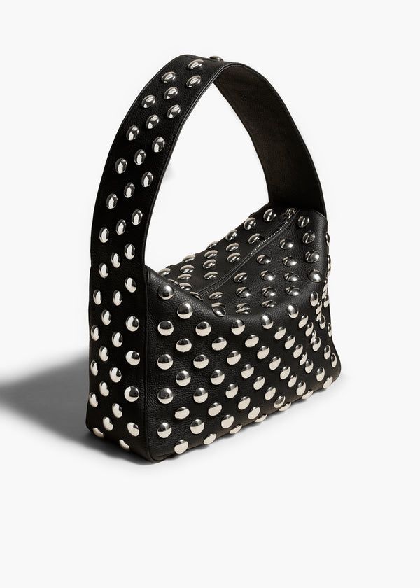Khaite Elena Bag Black Leather With Studs