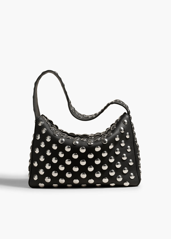 khaite Elena Bag Black Leather with Studs