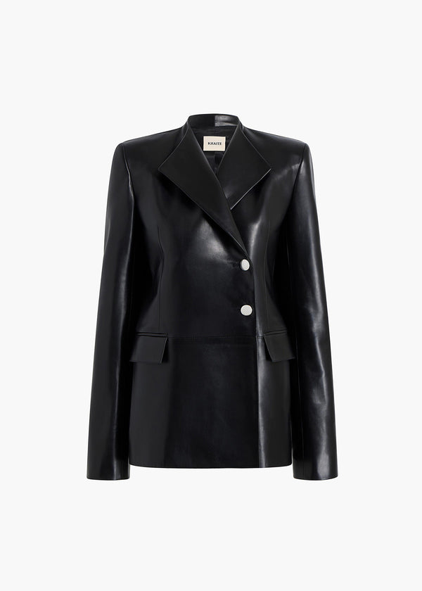 khaite Elona Jacket Black Leather