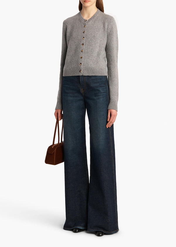 Khaite Everheart Cardigan Fog