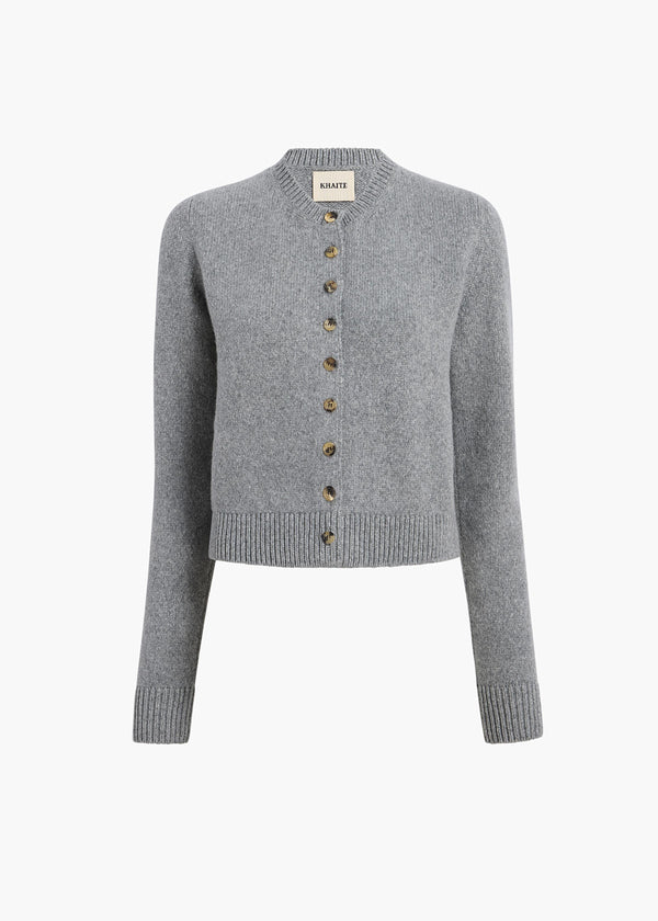 khaite Everheart Cardigan Fog