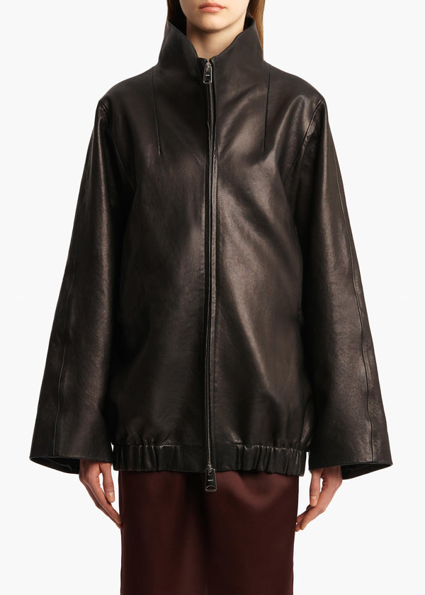 Khaite Garret Jacket Black Leather