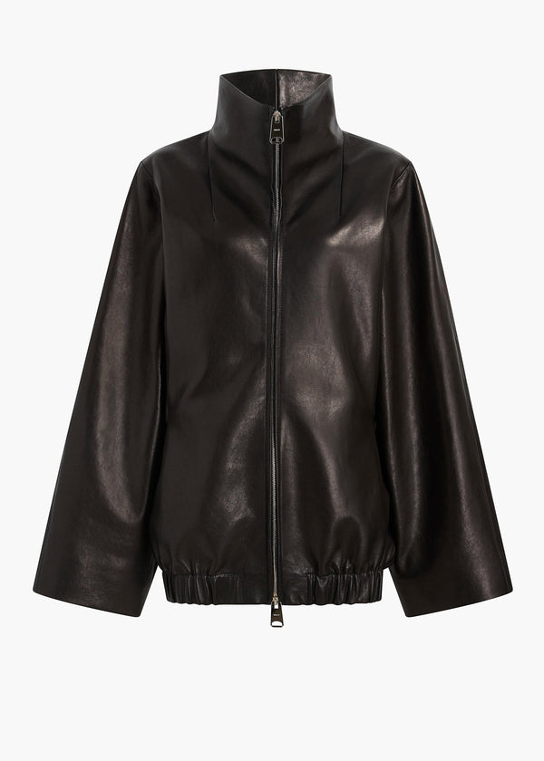 khaite Garret Jacket Black Leather