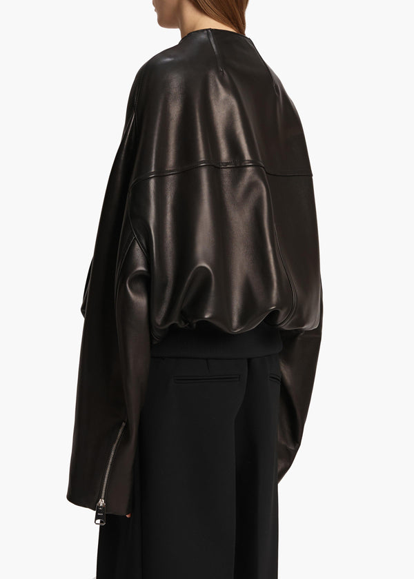 Khaite Hewit Jacket Black Leather