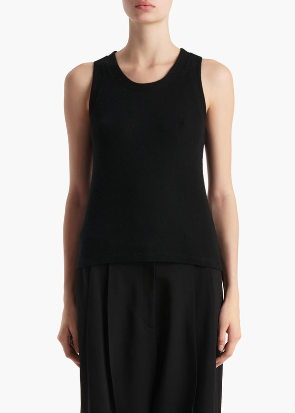 Khaite Isha Top Black Silk Cashmere Jersey