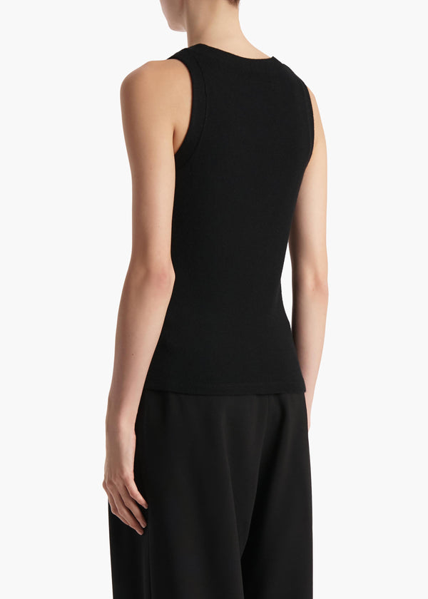 Khaite Isha Top Black Silk Cashmere Jersey